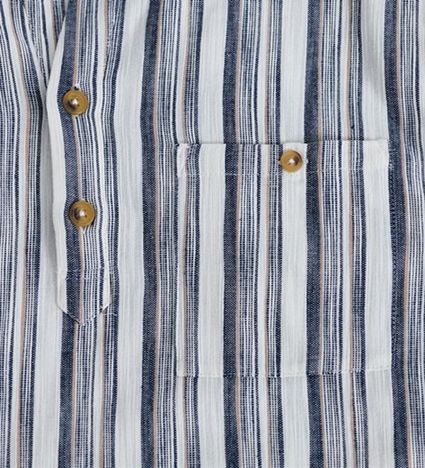 「ざっくり木綿のゆったりリラックスシャツ（メンズシャツ）」｜詳細画像