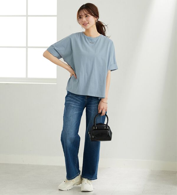 BELLUNA（ベルーナ）の「ヒンヤリ実感！大人顔サマ見えゆったりＴシャツ（Tシャツ）」｜詳細画像