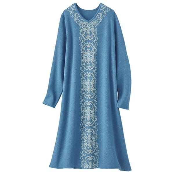 BELLUNA（ベルーナ）の「ラメジャカード編みニットチュニック（ニットワンピース）」｜詳細画像