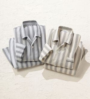 「【２着組】日本製綿１００％播州しじらパジャマ（メンズルームウェア）」｜2着組