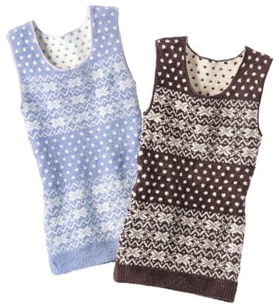 「もこもこ暖かニットベスト（肌着・インナーウェア）」