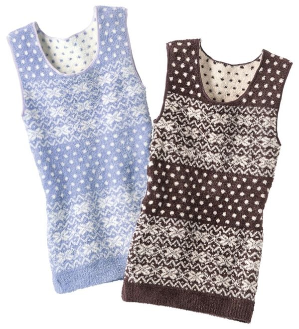 「もこもこ暖かニットベスト（肌着・インナーウェア）」｜詳細画像