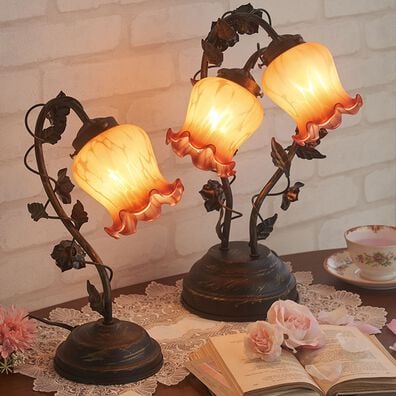 「アンティーク調ローズタッチライト（照明・ライト）」