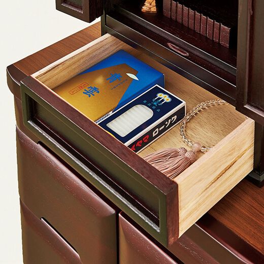 お仏壇 約幅20cm ライトブラウン 天然木 コンパクト 仏壇 和室 リビング インテリア家具 ミニ仏壇 20号 小型仏壇 おしゃれ LEDライト付き LED照明