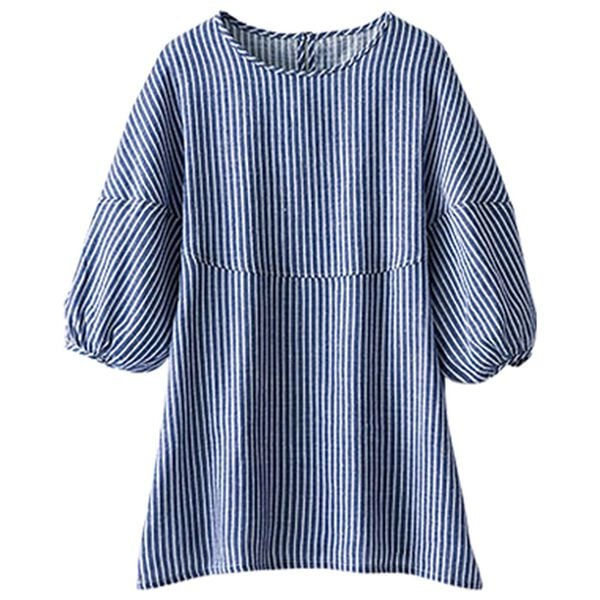 BELLUNA（ベルーナ）の「柔らか綿麻ボリューム袖ブラウス（ブラウス）」｜詳細画像