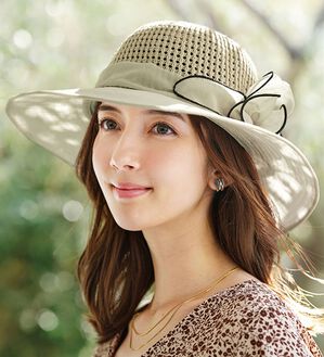 BELLUNA（ベルーナ）の「シアーオーガンジー涼やかハット（帽子）」｜詳細画像