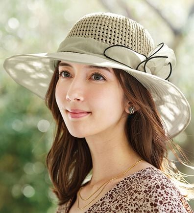 BELLUNA（ベルーナ）の「シアーオーガンジー涼やかハット（帽子）」
