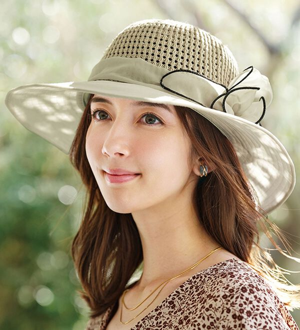 BELLUNA（ベルーナ）の「シアーオーガンジー涼やかハット（帽子）」｜詳細画像
