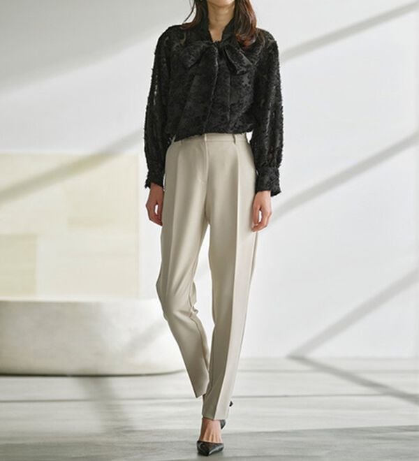 RANAN（ラナン）の「洗える！タックテーパードパンツ（テーパードパンツ）」｜詳細画像