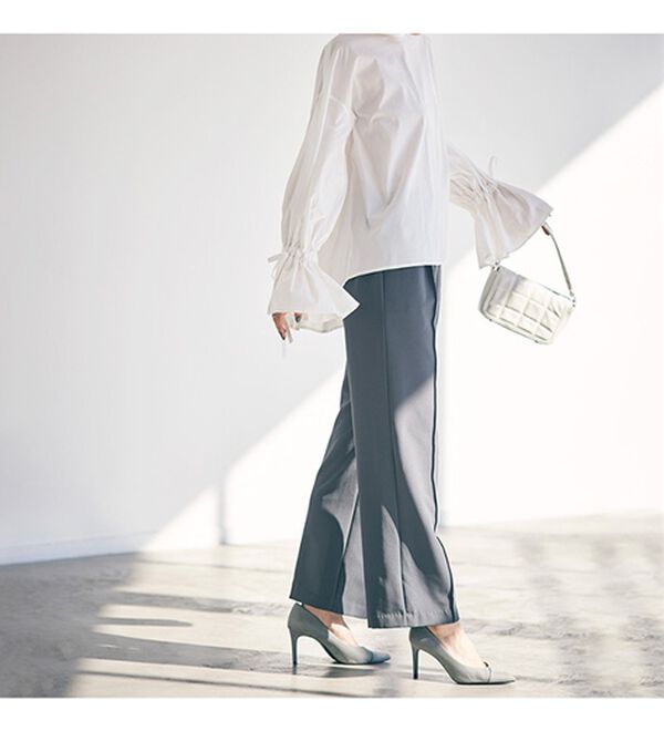 RANAN（ラナン）の「バックプリーツ使いボリューム袖ブラウス（ブラウス）」｜詳細画像