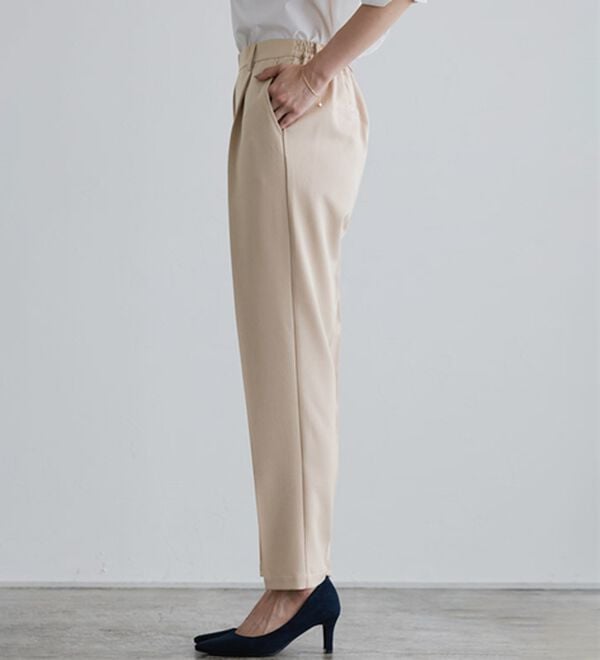 Pierrot（ピエロ）の「【選べる丈】高見えゆるテーパードパンツ（フルレングスパンツ）」｜詳細画像