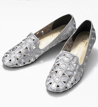 ルフラン（ルフラン）の「フワラーカッティングオペラシューズ（フラットシューズ）」