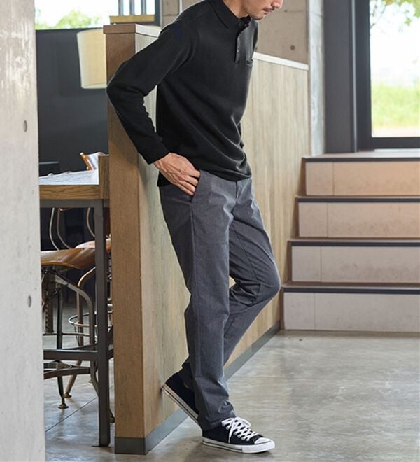 REMEN'S（リメンズ）の「【裏起毛】あったか！長袖ポロ（メンズポロシャツ）」｜詳細画像