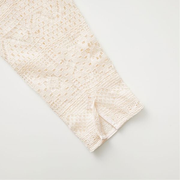 RANAN（ラナン）の「幾何レースジャケット（シャツ）」｜詳細画像