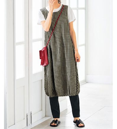 BELLUNA（ベルーナ）の「綿１００％ポケット付コクーンワンピース（その他ワンピース）」