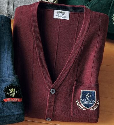 「選べる刺しゅうポケット付ベスト（メンズニット・セーター）」