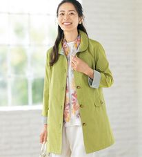 ルフラン（ルフラン）の「配色ダブルフェイス素材コート＜グラティー＞（ロングコート）」