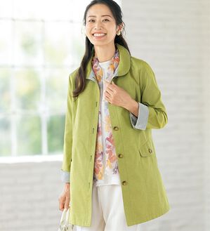 ルフラン（ルフラン）の「配色ダブルフェイス素材コート＜グラティー＞（ロングコート）」｜詳細画像