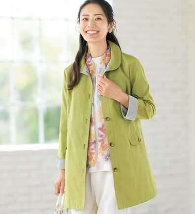 ルフラン（ルフラン）の「配色ダブルフェイス素材コート＜グラティー＞（ロングコート）」