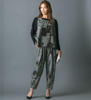 ルフラン（ルフラン）の「大人のモノトーンセットアップ＜アリシア＞（セットアップ）」｜グレー系