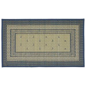「純国産い草玄関マット（い草ラグ）」｜エルモード　ブルー