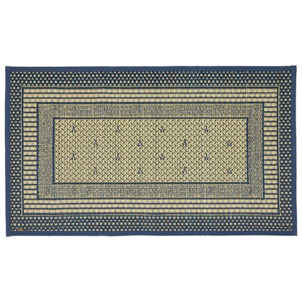 「純国産い草玄関マット（い草ラグ）」｜エルモード　ブルー