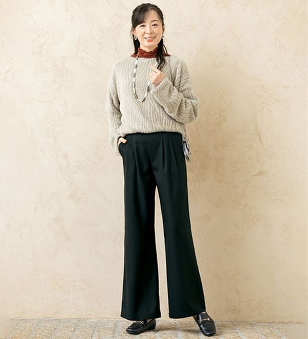 ルフラン（ルフラン）の「【２本組】日本製　紡ぎ和。イージーパンツ（その他パンツ）」｜詳細画像