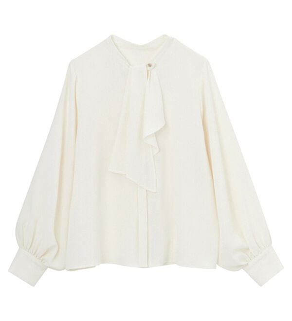 GeeRA（ジーラ）の「２ＷＡＹドレープスカーフタイブラウス（ブラウス）」｜詳細画像
