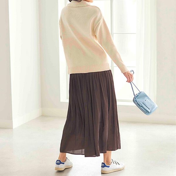 BELLUNA（ベルーナ）の「配色使いほっこりエコニットプルオーバー（ニット・セーター）」｜詳細画像