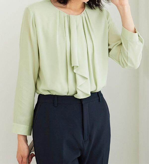 BELLUNA（ベルーナ）の「＜セレモニースタイル＞ボウタイデザインブラウス（ブラウス）」｜詳細画像