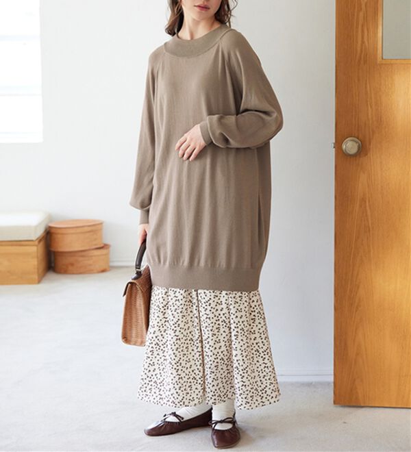 Viola e Viola（ヴィオラ エ ヴィオラ）の「【静電気防止】綿１００％ゆるチュニック（チュニック）」｜詳細画像