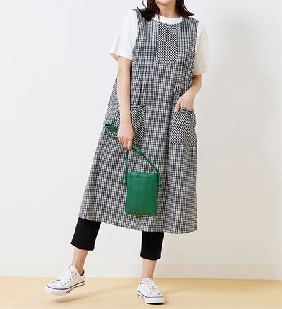 BELLUNA（ベルーナ）の「綿１００％ポケット付ピンタック使いワンピース（その他ワンピース）」