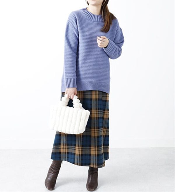 BELLUNA（ベルーナ）の「ガーター編モールニットプルオーバー（ニット・セーター）」｜詳細画像