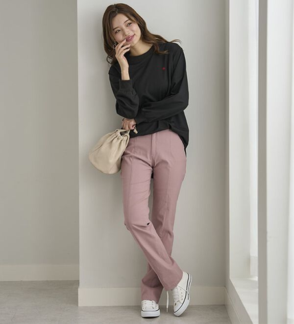 BELLUNA（ベルーナ）の「【ＰＯＬＯ　ＢＣＳ】ミニ裏毛素材デザイントップス（カットソー）」｜詳細画像