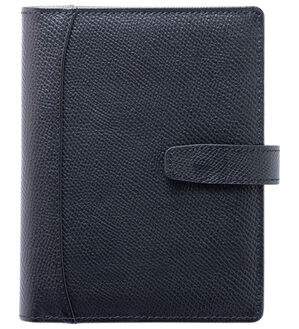 「姫路レザーマルチに活躍！お薬手帳ケース（メンズ財布・パスケース）」｜ブラック