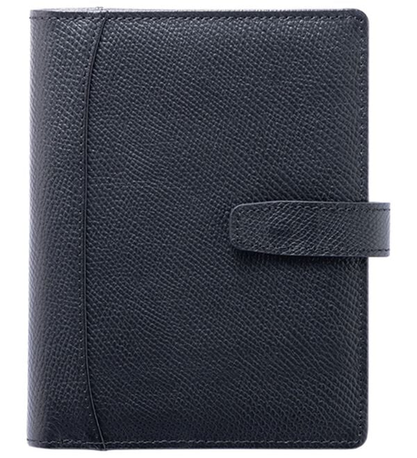 「姫路レザーマルチに活躍！お薬手帳ケース（メンズ財布・パスケース）」｜ブラック