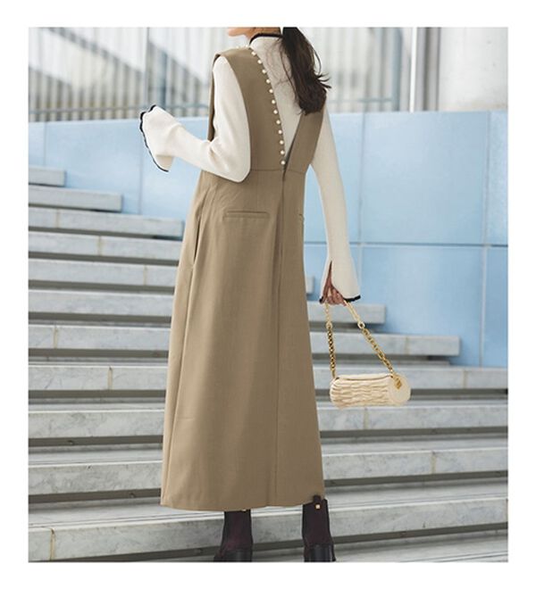 RANAN（ラナン）の「パールビジュー付ジャンパースカート（ジャンパースカート）」｜詳細画像