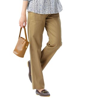 ルフラン（ルフラン）の「選べる！やわらか楽ちんパンツ（フルレングスパンツ）」｜ベージュ