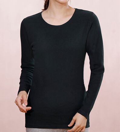 LAVIENNE（ラヴィエンヌ）の「超・暖　吸湿発熱　素肌よろこぶ綿１００％あったかインナー　クルーネックインナー（肌着・インナーウェア）」