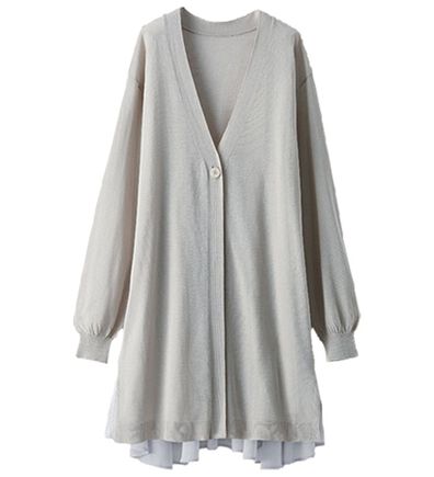 BELLUNA（ベルーナ）の「スタイルアップ！バックフレアカーディガン（ニットカーディガン）」