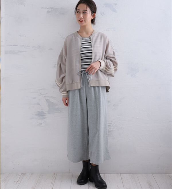 A HAPPY MARILYN（アハッピーマリリン）の「【Ｌ～８Ｌ／選べる丈】ゆるっと楽ちん！ストレートパンツ（フルレングスパンツ）」｜詳細画像