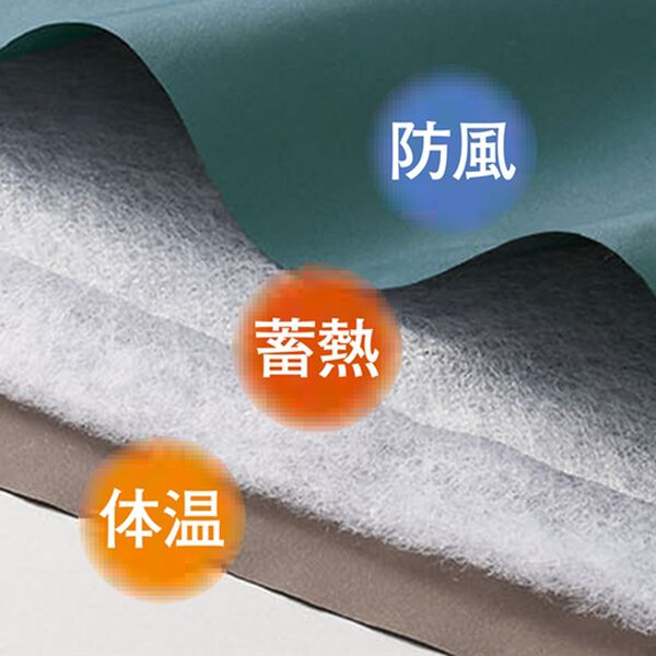 BELLUNA（ベルーナ）の「軽くて暖かい！蓄熱機能配色コート（ハーフコート）」｜詳細画像