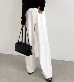GeeRA（ジーラ）の「ダブルウエストワイドスウェットパンツ（その他パンツ）」｜詳細画像