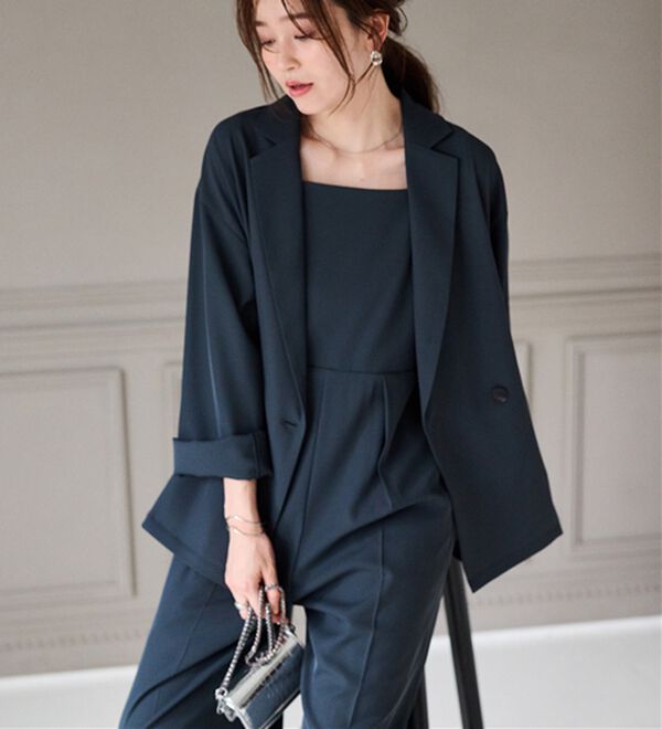 RANAN（ラナン）の「ジャケット＆サロペットドレスセット（パンツスーツ）」｜詳細画像