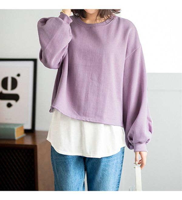 YU'NOW（ユナウ）の「レーヨンブレンド　レイヤードキャミソール（肌着・インナーウェア）」｜詳細画像