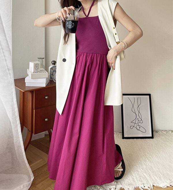 GeeRA（ジーラ）の「着回し異素材ドッキングキャミワンピース（ドッキングワンピース）」｜詳細画像