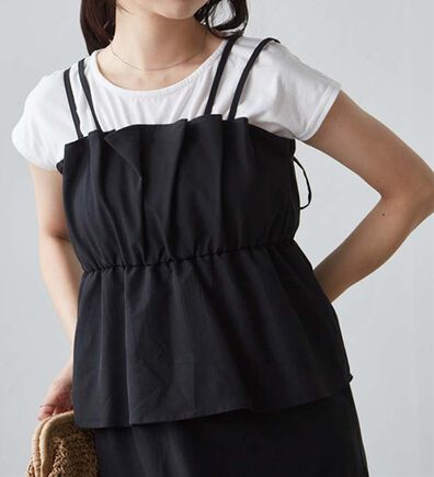 RANAN（ラナン）の「ダブルストラップドッキングワンピース（その他ワンピース）」