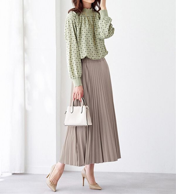 BELLUNA（ベルーナ）の「洗っても形が崩れにくい！プリーツスカート（ロングスカート）」｜詳細画像