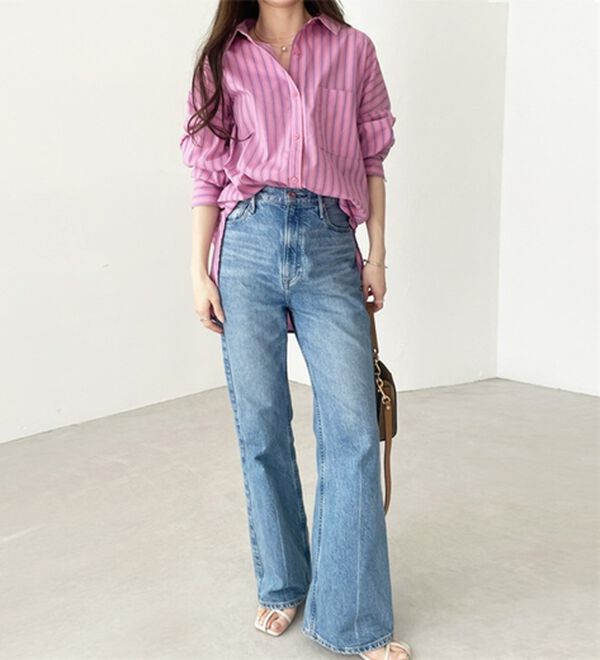 GeeRA（ジーラ）の「アソート柄オーバーサイズシャツ（シャツ）」｜詳細画像