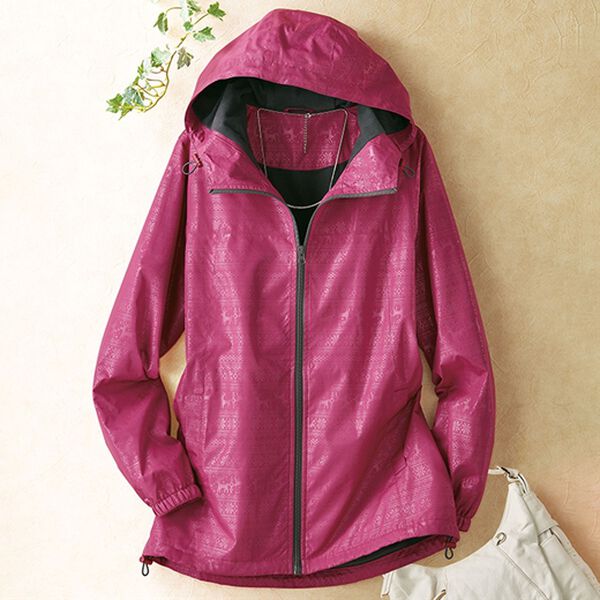 BELLUNA（ベルーナ）の「はっ水！裏あったか素材プリントパーカー（バッグ付）（ブルゾン）」｜詳細画像